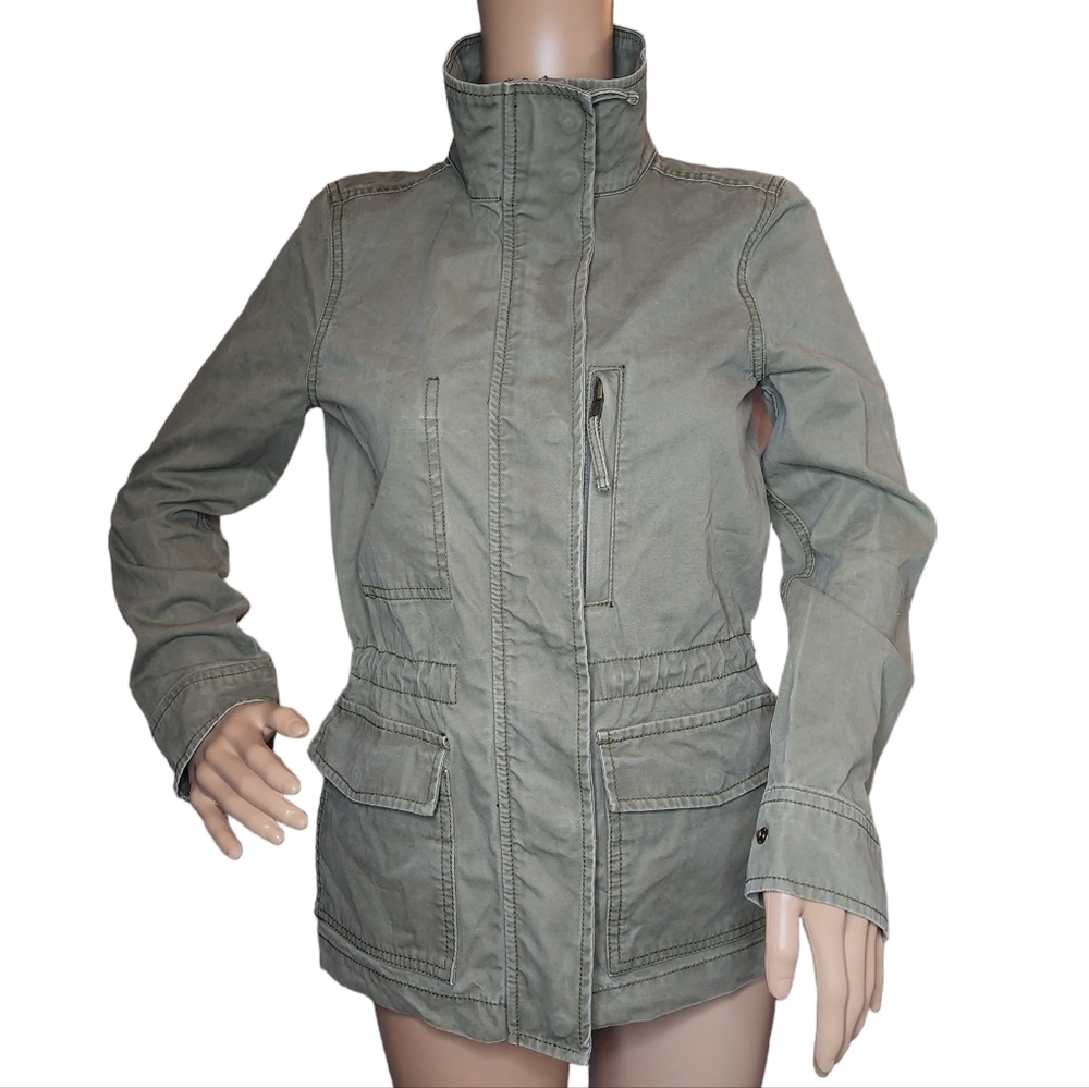 Madewell Green Utility Passage Jacket Cotton size xxs